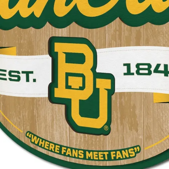 NCAA Fan Cave Sign Baylor Bears {6}