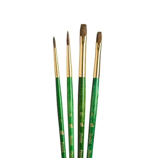 Princeton&trade; RealValue&trade; Synthetic Hair 4 Piece Brush Set {3}