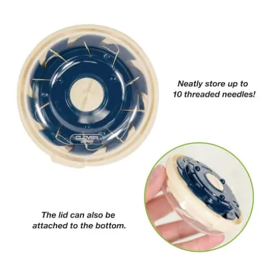 Clover 3" Dome Threaded Needle Case {4}