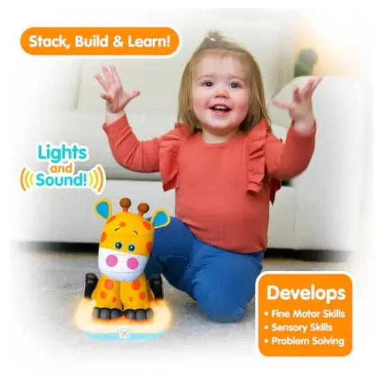 Stack-a-Roos Pals&trade; Baby Giraffe Stacking Animal Tower {3}