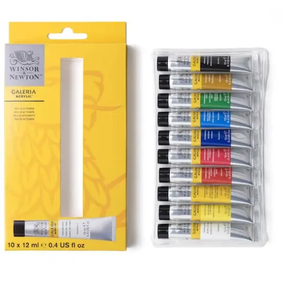 Winsor & Newton&trade; Galeria Acrylic&trade; 10 Color Paint Set {1}