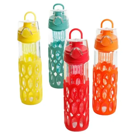 Gibson Home&reg; Rainbow Cool 20oz. Hydration Bottle Set {4}