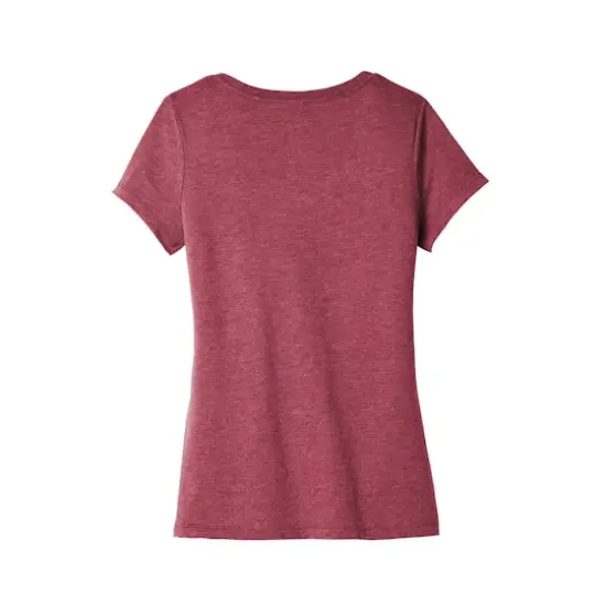 District&reg; Very Important Tee&reg; Heathered Women's V-Neck T-Shirt Heathered Cardinal {5}