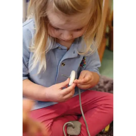 Yellow Door Threading Pebbles {4}