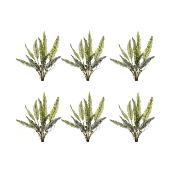 17.5" Varigated Fern Foliage Bushes, 6ct. {4}