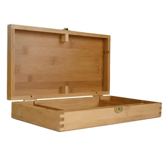 Pacific Arc 13" x 8" Bamboo Paint Box with Palette & 4 Compartments {1}