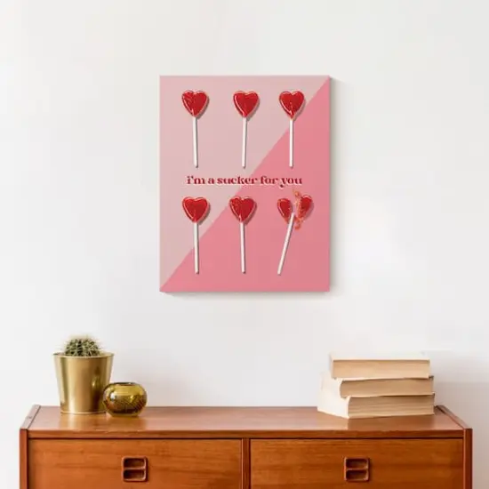 14" I'm a Sucker for You Canvas Wall Art {3}