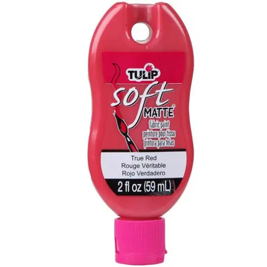 Tulip&reg; Soft Matte Fabric Paint, 2oz. True Red {1}