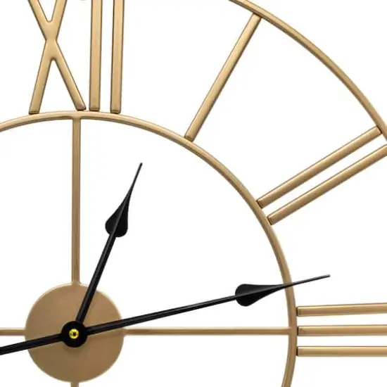 Sorbus&reg; 24" Round Oversized Wall Clock Gold {5}