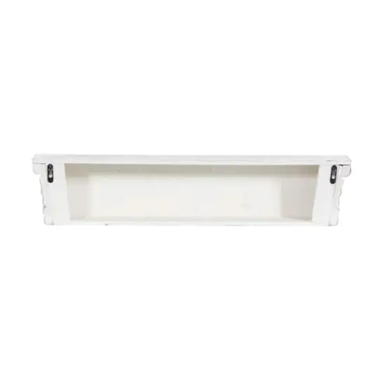 White Chinese fir wood Vintage Wall Shelf, 6" x 28" x 5" {6}