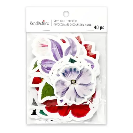 Vinyl Diecut Flower Sticker Set by Recollections&trade; {5}