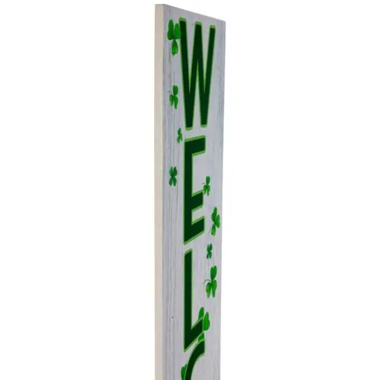 35.75" Shamrocks Welcome Wall Sign {5}