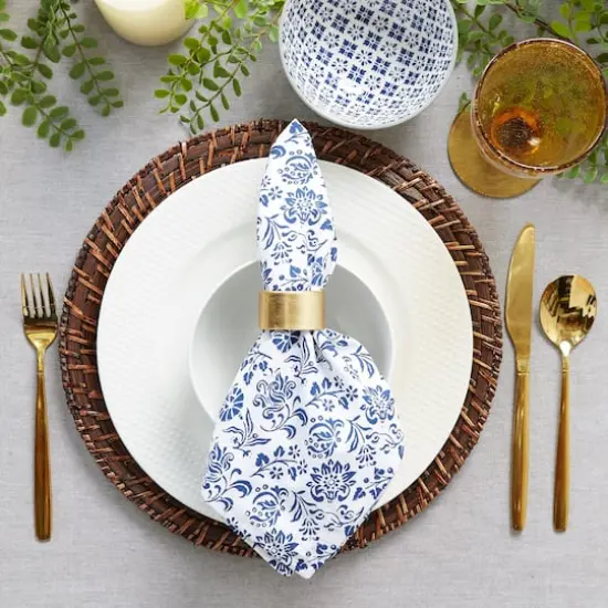 DII&reg; Assorted Indigo Prints Napkin, 4ct. {6}