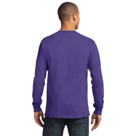 Port & Company&reg; Color Long Sleeve Essential T-Shirt Purple {6}