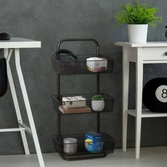 NEX&trade; 15" Over the Door Basket Organize Dark Brown {8}