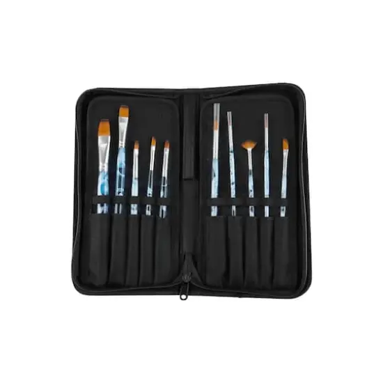 Watercolor & Gouache 11 Piece Portable Brush Set by Artist's Loft&reg; {3}