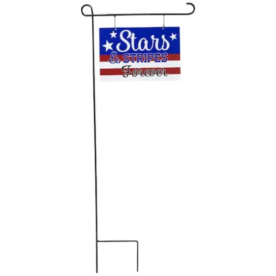 39" Stars & Stripes Forever Americana Metal Yard Sign {1}