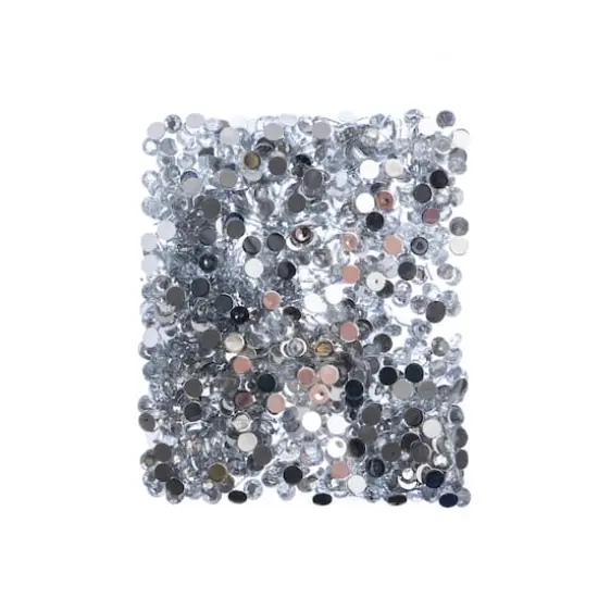 John Bead 6mm Acrylic Round Flat Back Rhinestones, 1,000ct. Crystal {4}