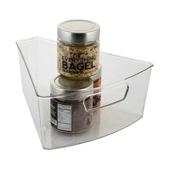 Kitchen Details Clear Triangular Lazy Susan Organizer Bins, 2ct. {5}