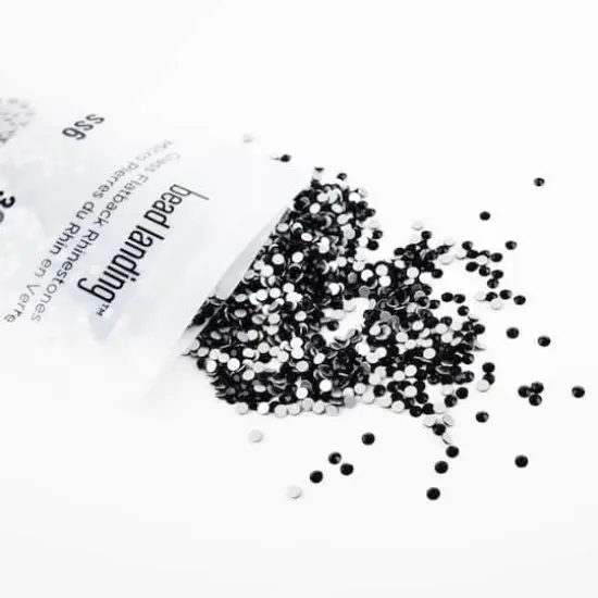 SS6 Glass Round Flatback Rhinestones by Bead Landing&trade; Jet {3}