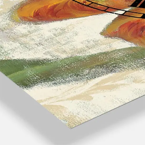 Designart 'Parrot Tulips I On Ivory Farmhouse Multipanel Wall Clock {4}