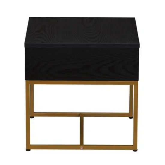 Household Essentials 18" Wrap End Table Black {7}