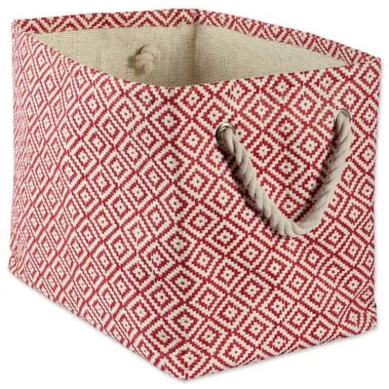 DII&reg; Small Geo Diamond Rectangle Paper Bin Rust {1}