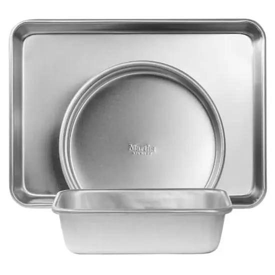 Martha Stewart 3 Piece Aluminum Assorted Bakeware Set {1}