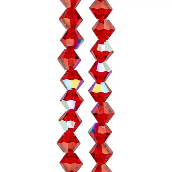 Preciosa Glass Crystal Bicone Beads, 4mm by Bead Landing&trade; Light Siam AB {1}