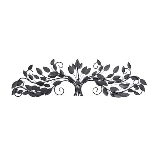 Brown Metal Leaf Foliage Wall Accent {6}