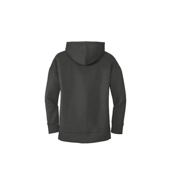 District® Perfect Weight® Women's Fleece Drop Shoulder Full-Zip Hoodie Charcoal {5}