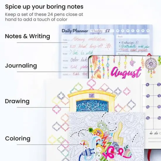 Arteza&reg; Needle Tip Roller Ball Pen Set {6}