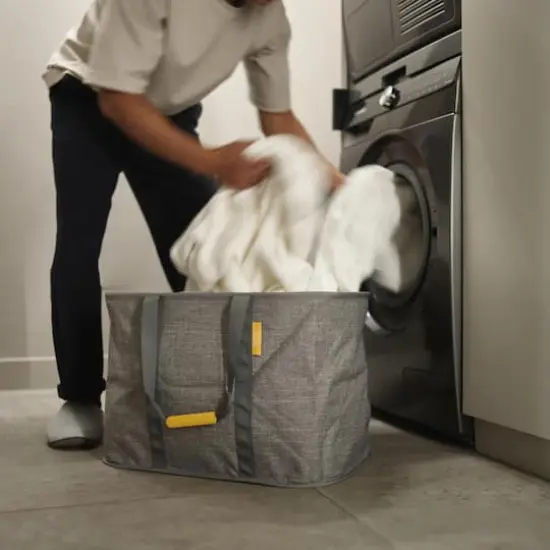 Joseph Joseph Hold-All Max Large Collapsible 55L Laundry BasketGrey {5}