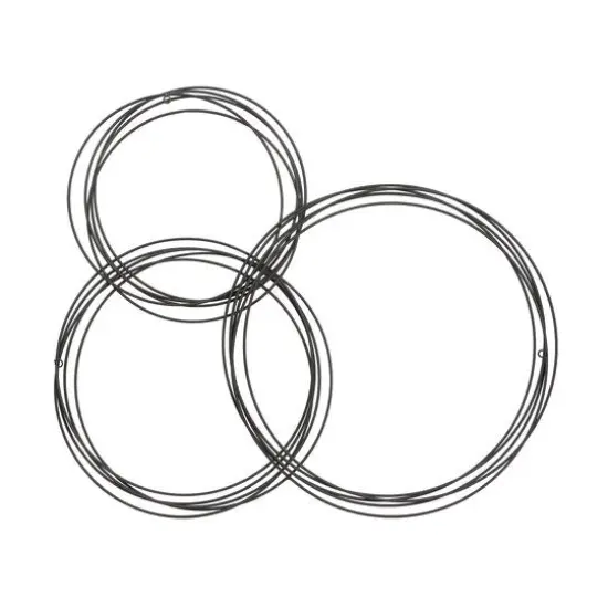 CosmoLiving by Cosmopolitan 42" Black Metal Contemporary Wall D&eacute;cor {3}