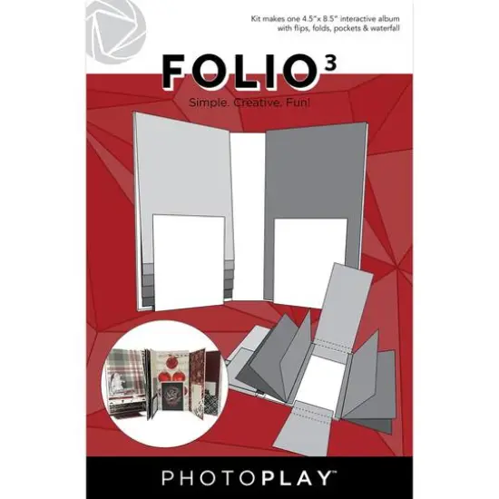 Photoplay&trade; White 4.5" x 8.5" Folio {3}