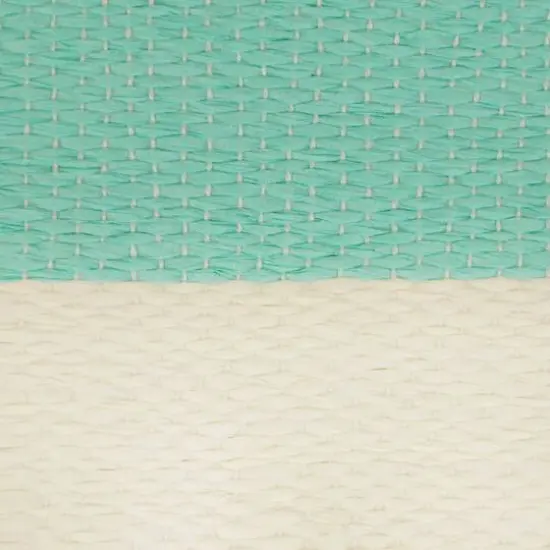 DII&reg; Small Rectangle Stripes Paper Bin Aqua {6}