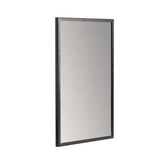 Habitat Evri 24" Black Rectangular Wall Mirror {5}