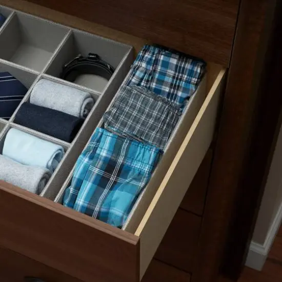 Household Essentials 12" Narrow Accessory Organizer Tray Gray {4}