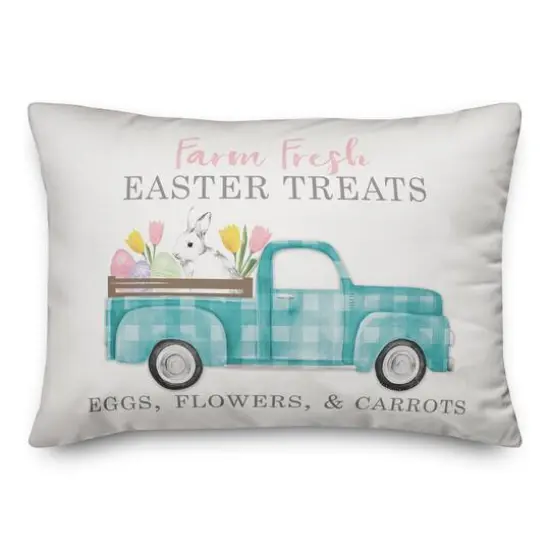 Farm Fresh Easter Treats Throw Pillow {1}