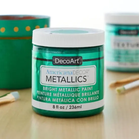 Americana Decor&reg; Metallics&trade; Paint Emerald {3}