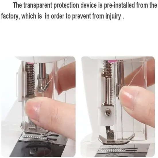 NEX&trade; Cute Pink Dual Speed Full-Range Sewing Machine with Bobbins & Sewing Thread {6}