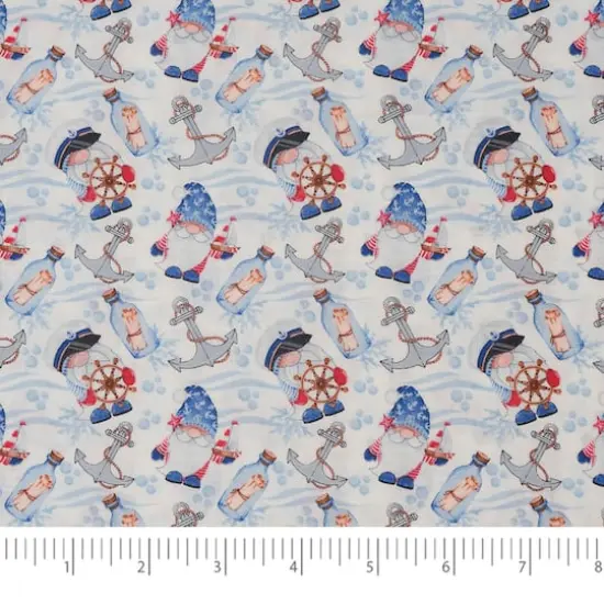 SINGER Nautical Gnomes Cotton Fabric {4}