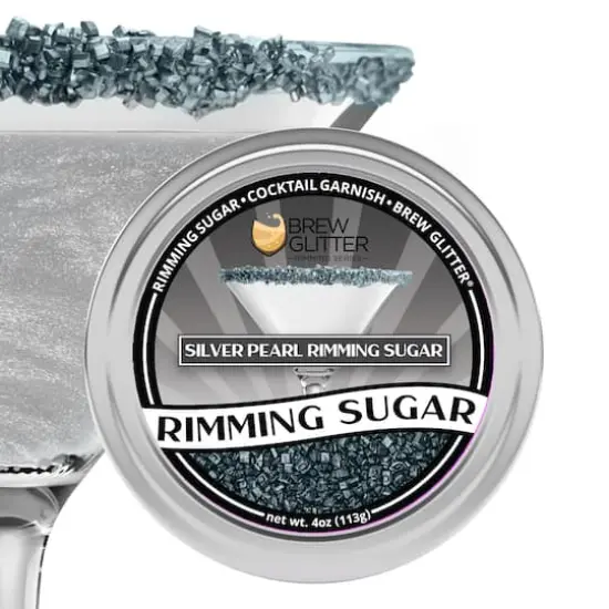 Bakell&reg; Brew Glitter Rimming Sugar Silver {1}