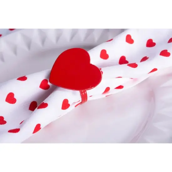 DII&reg; Red Heart Napkin Rings, 6ct. {5}