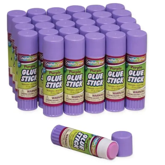 Creativity Street&reg; Purple Glue Sticks, 2 Packs of 30 {3}