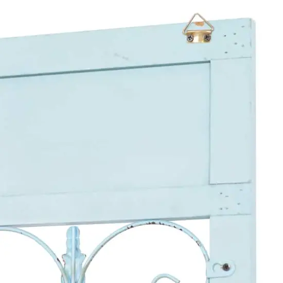 Turquoise & Gold Farmhouse Ornamental Wood Wall D&eacute;cor {5}