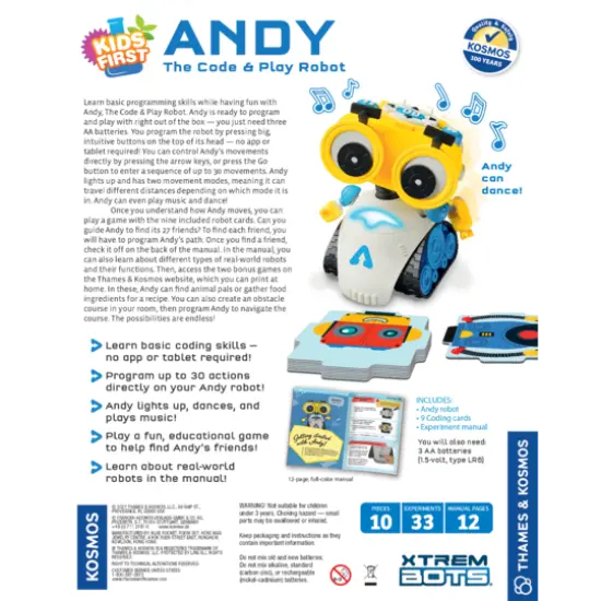 Thames & Kosmos Andy: The Code & Play Robot {3}
