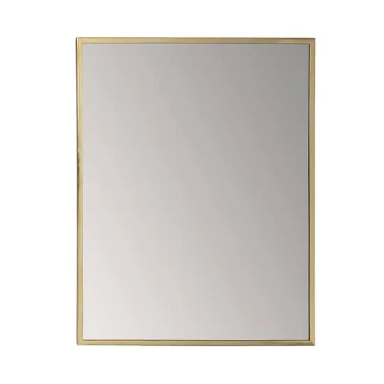 Habitat Laia 30" Golden Rectangular Wall Mirror {1}