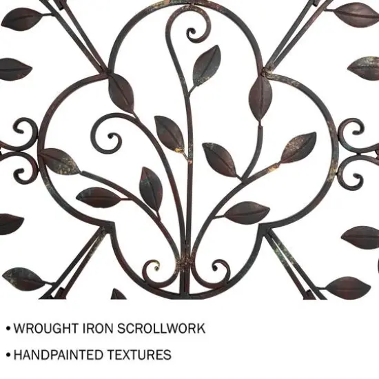 Hastings Home 49" Iron Arched Window Panel Wall D&eacute;cor {6}