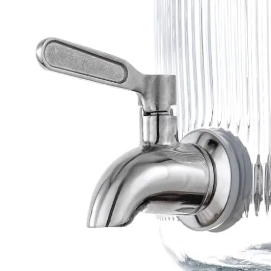 JoyJolt&reg; 1 gal. Glass Fluted Drink Dispenser {7}